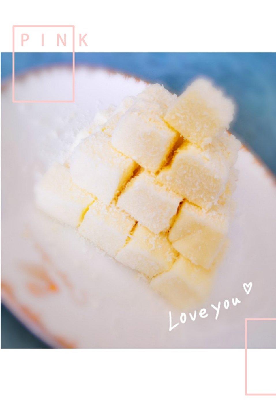 椰丝牛奶小方糕