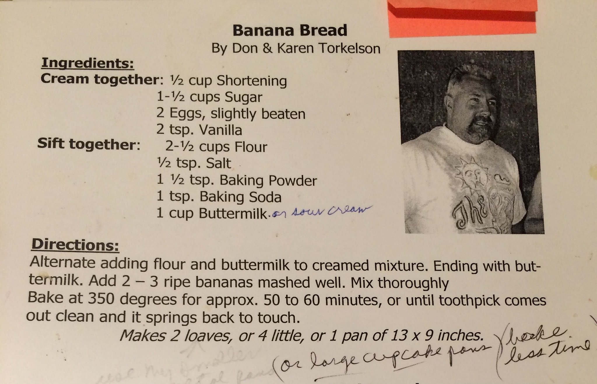 Lories banana bread, altered version的做法 步骤1