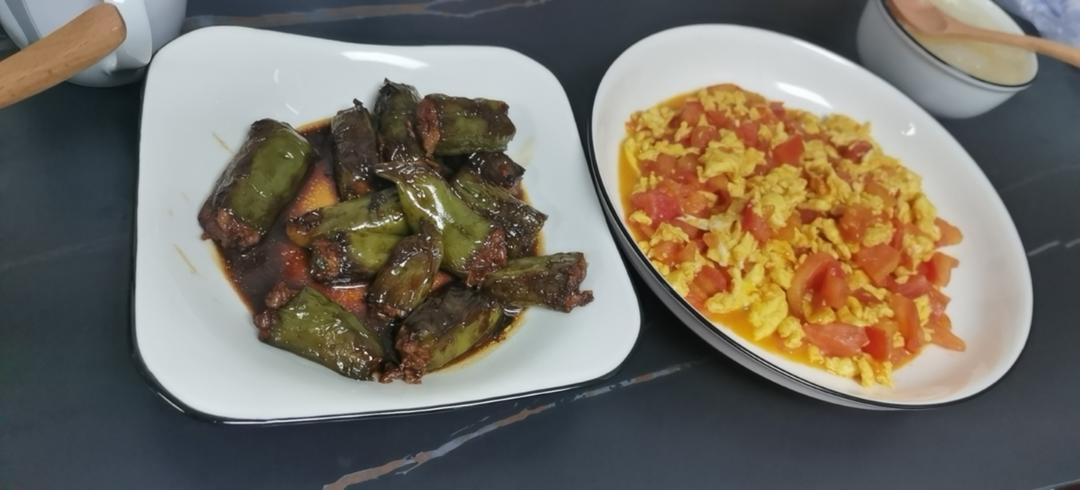 下饭菜肴--青椒酿肉