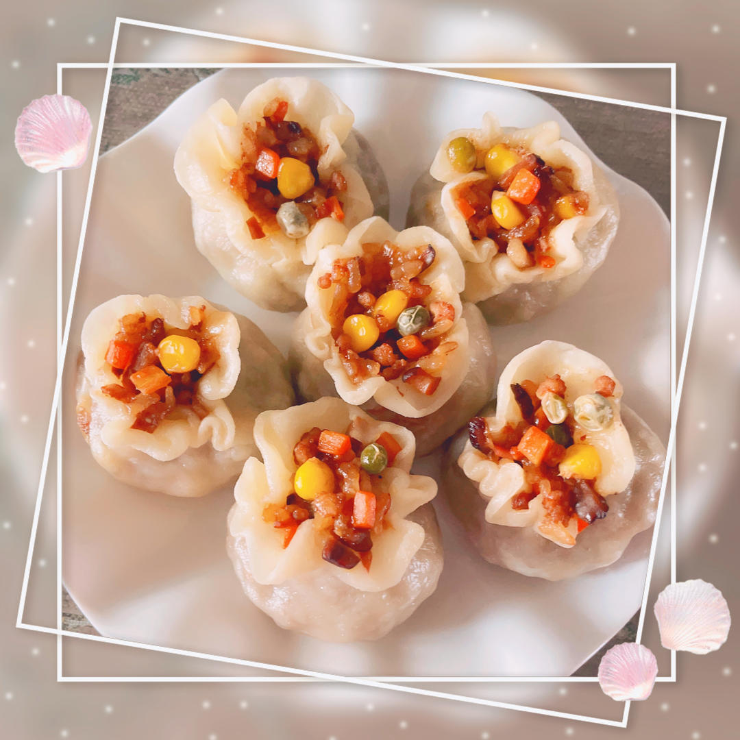 家常糯米烧卖（饺子皮版）