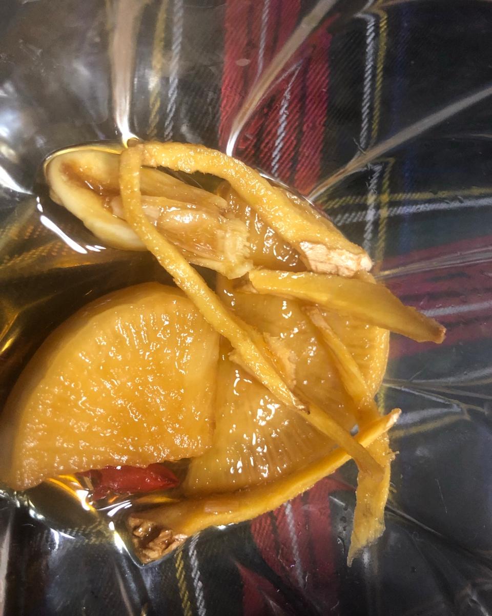 三步爽口酸酸辣辣腌萝卜片小咸菜