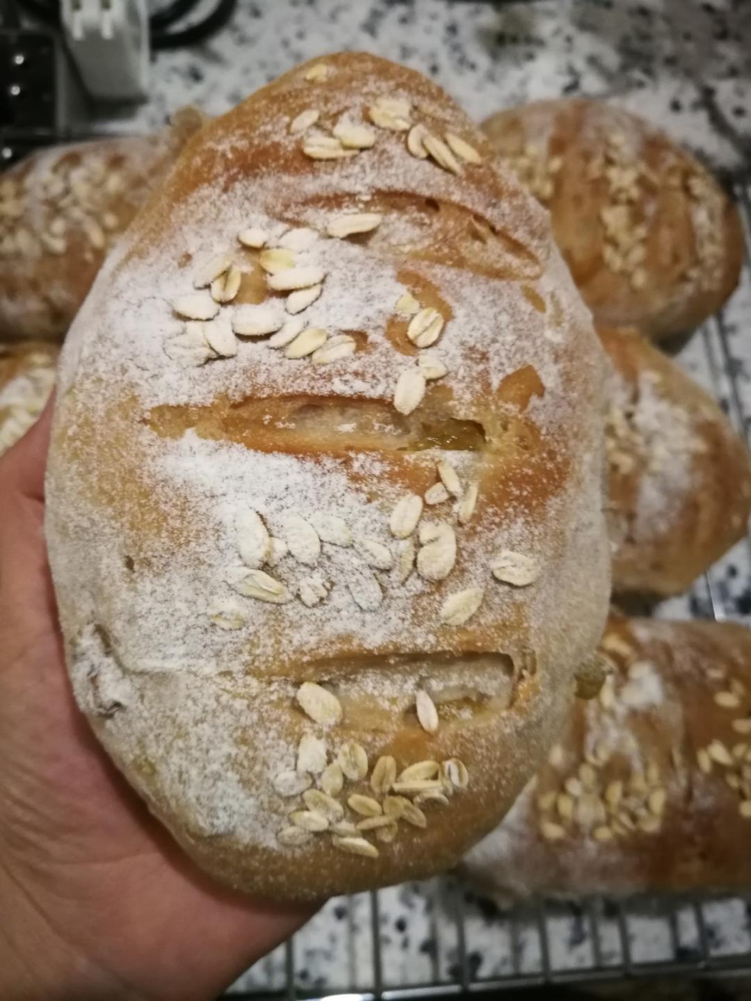 全麦核桃包～软欧包