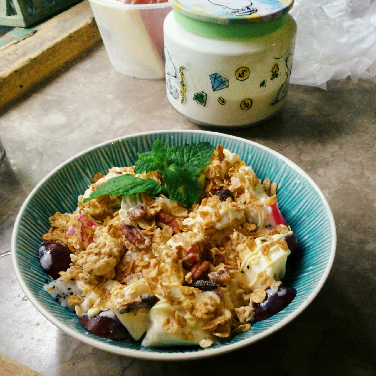 酸奶燕麦水果沙拉(低脂餐)
