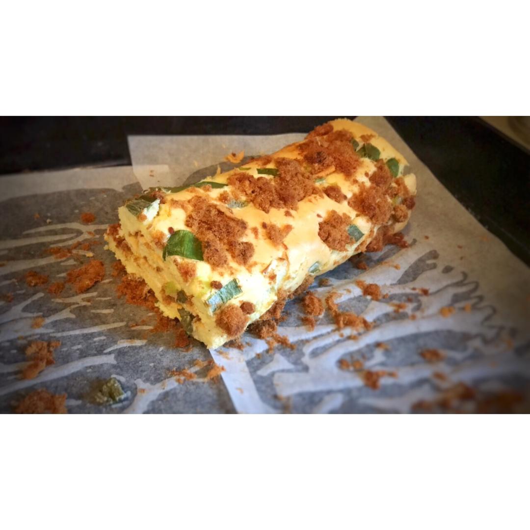香葱肉松蛋糕卷