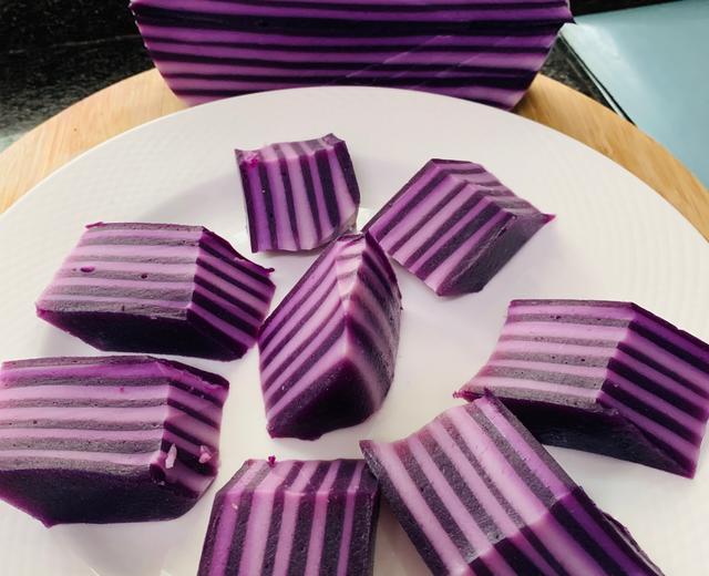 超Q弹紫薯椰汁千层糕的做法