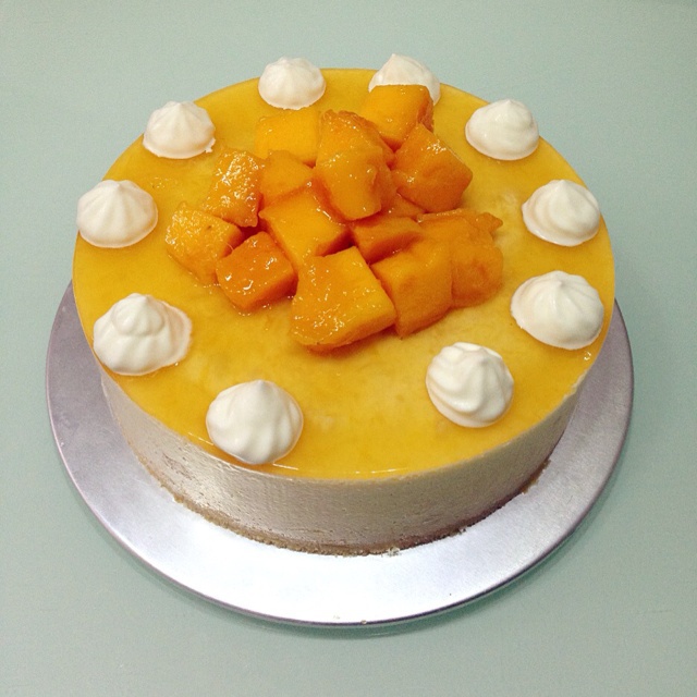 料超足的芒果慕斯蛋糕