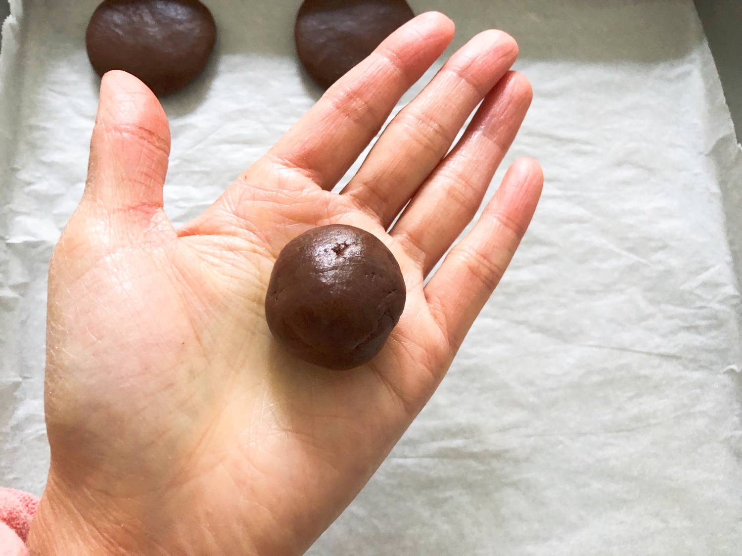 比趣多多还好吃的巧克力豆曲奇🍪巨简单❗️的做法 步骤6
