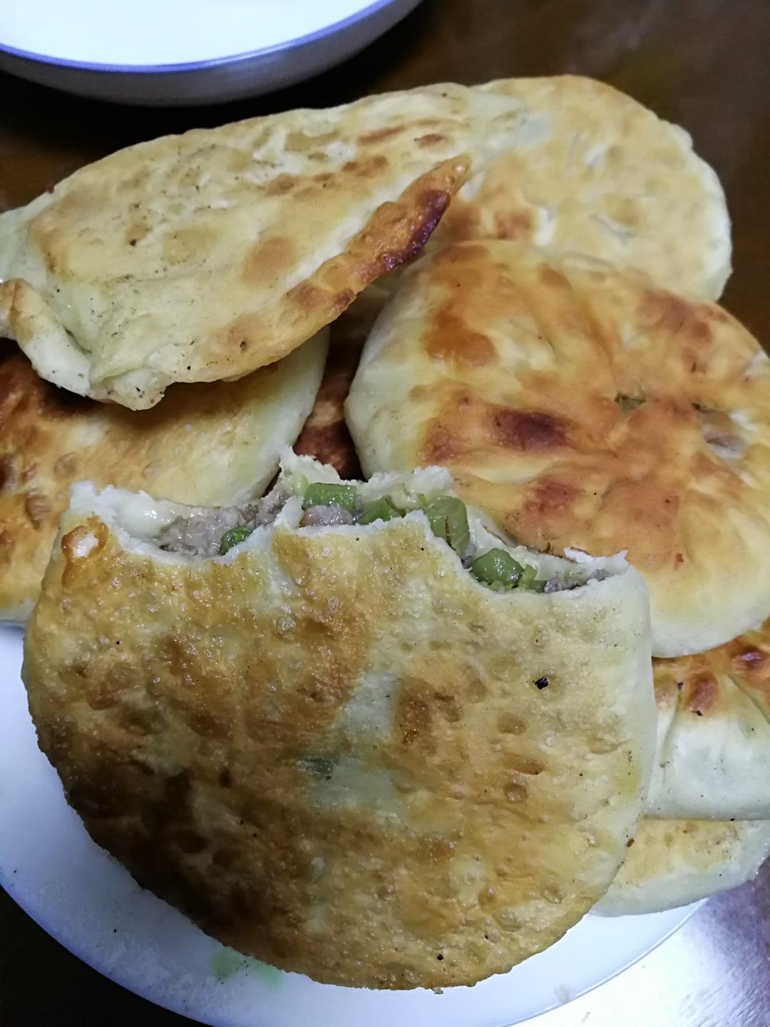 肉沫豇豆馅饼
