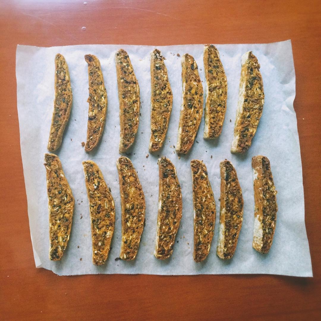 【健康零食】燕麦坚果意式脆饼