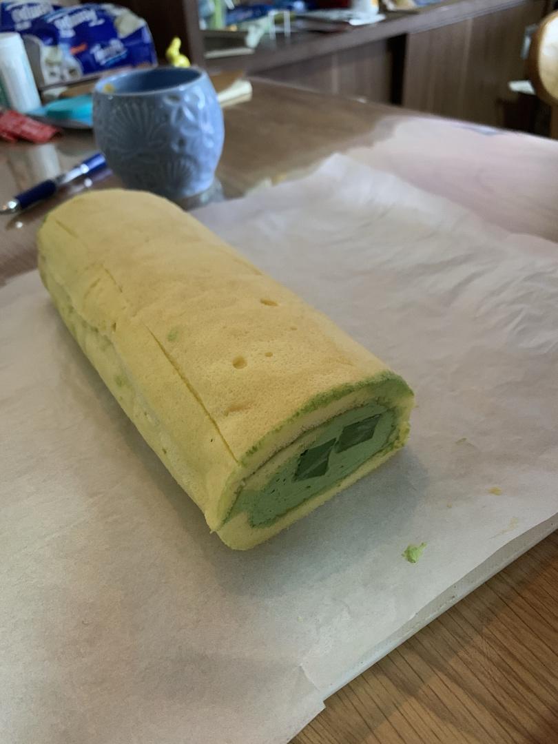 抹茶蛋糕卷(超详细)
