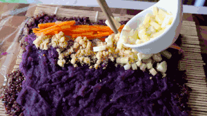 爆浆紫米饭的做法 步骤10