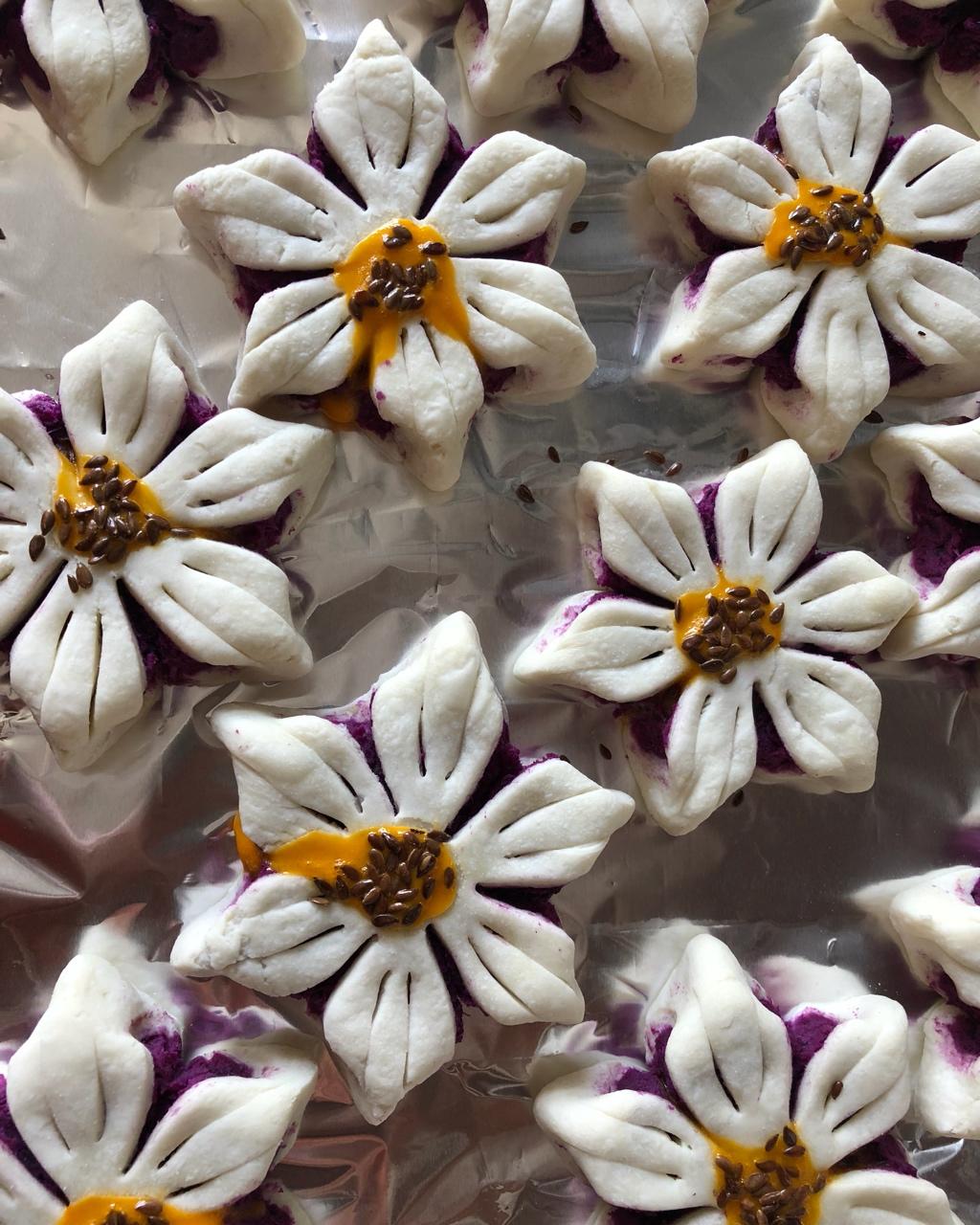 葵花豆沙酥——烤箱里绽放的花朵