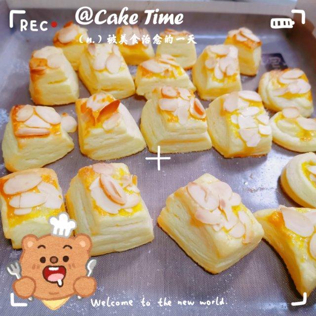 简易开酥方法：杏仁千层酥