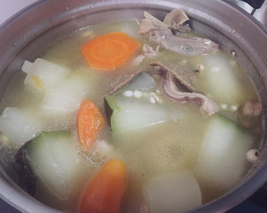 【冬瓜薏米飞鸭汤的做法步骤图,怎么做好吃】静鸡鸡a_下厨房