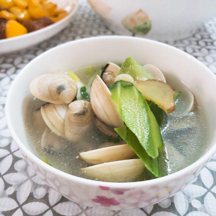 丝瓜白贝汤
