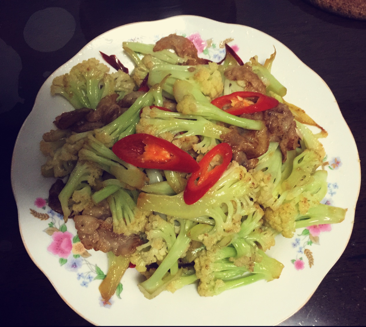 干锅花菜-新手下厨 Fried Chinese Cauliflower