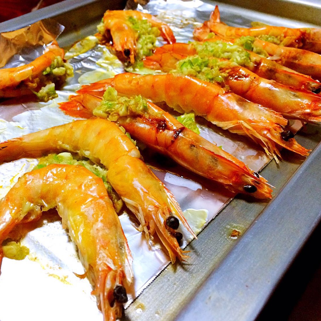 【曼食慢语】蒜香黄油烤大虾