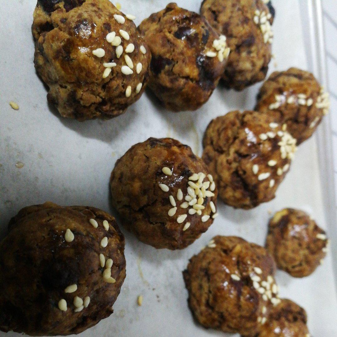红枣红糖核桃饼干