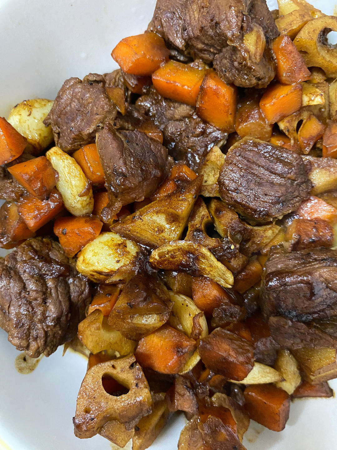 牛肉神仙吃法!黑蒜子牛肉粒，巨好吃~