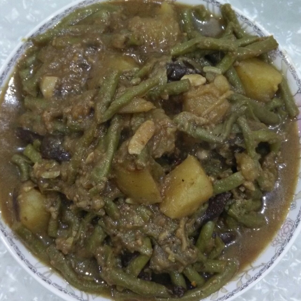 土豆炖豆角