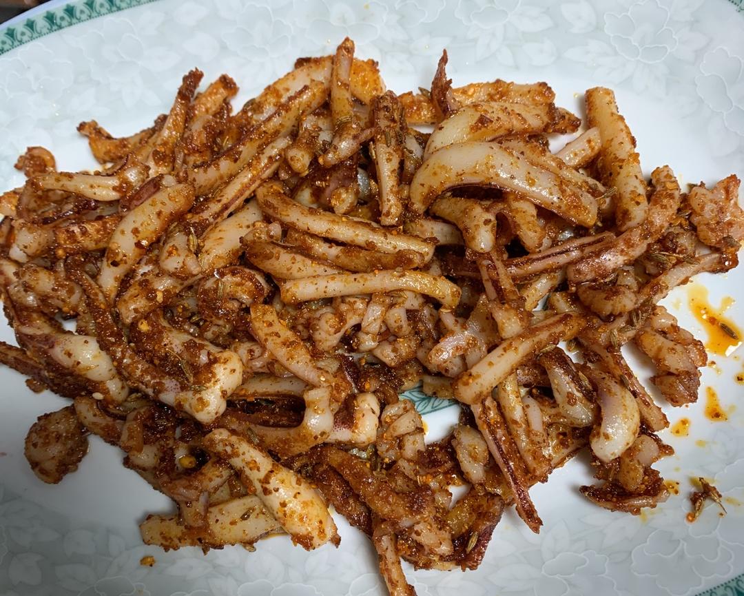😍立马好吃到光盘的“香辣鱿鱼”的做法