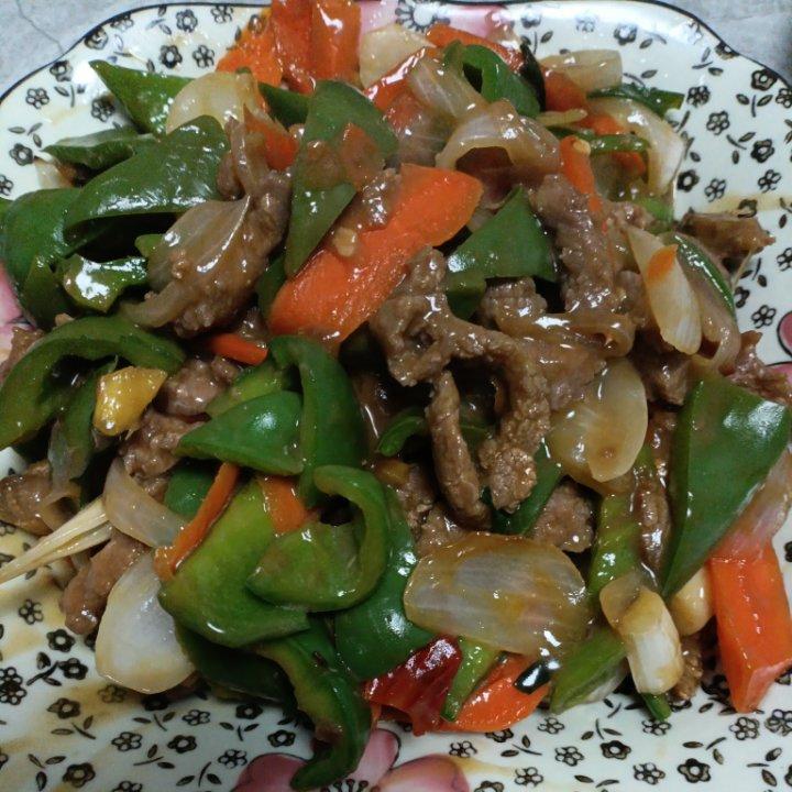 青椒炒牛肉
