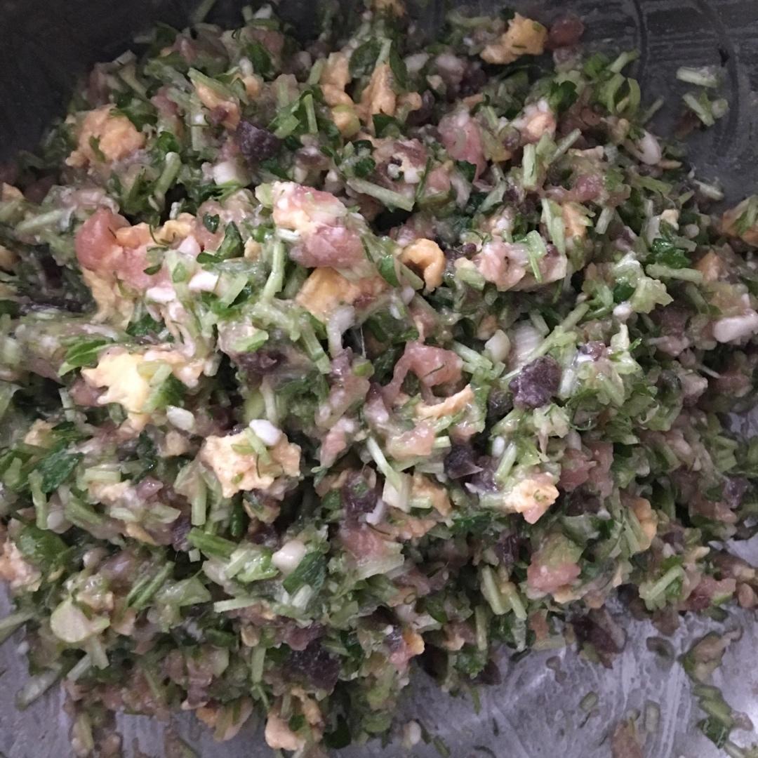 豌豆苗三鲜水饺