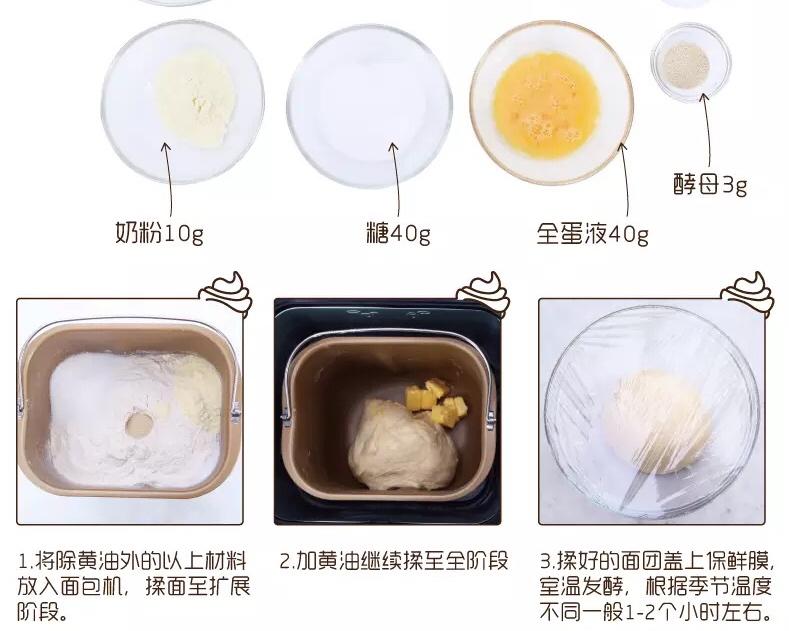 纯奶手撕吐司的做法 步骤1