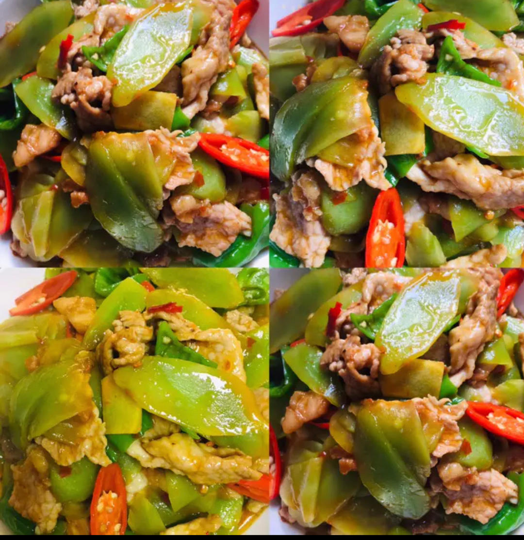 莴苣/黄瓜炒肉的做法