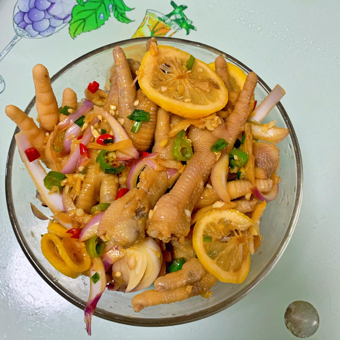 【柠檬酸辣鸡爪】自制超级无敌美味的网红鸡爪