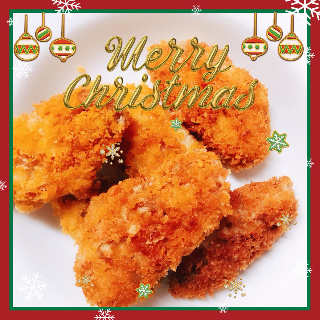 炸鸡翅中（黄金面包糠鸡翅中）