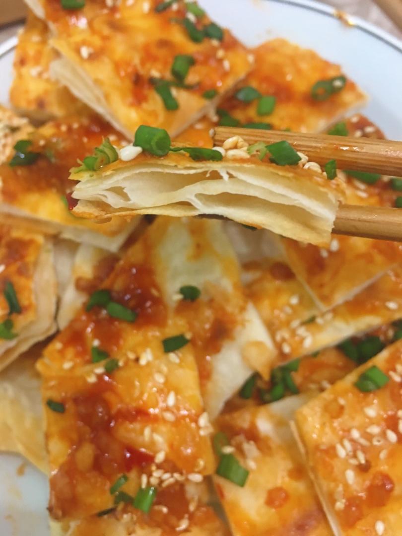 酥的掉渣的酱香饼，老公说都可以开店啦