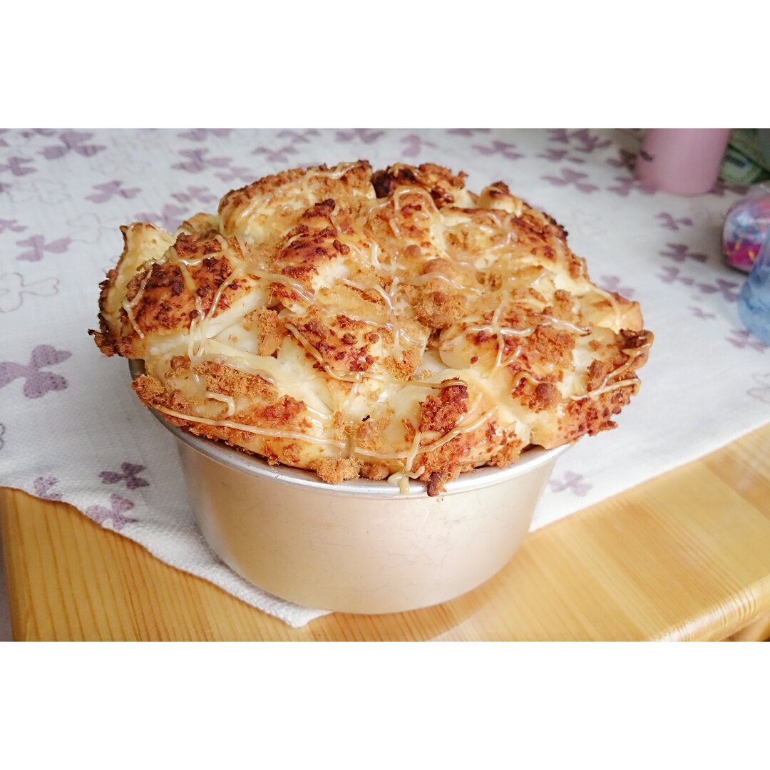 肉松手撕面包—超软会爆浆的面包哟