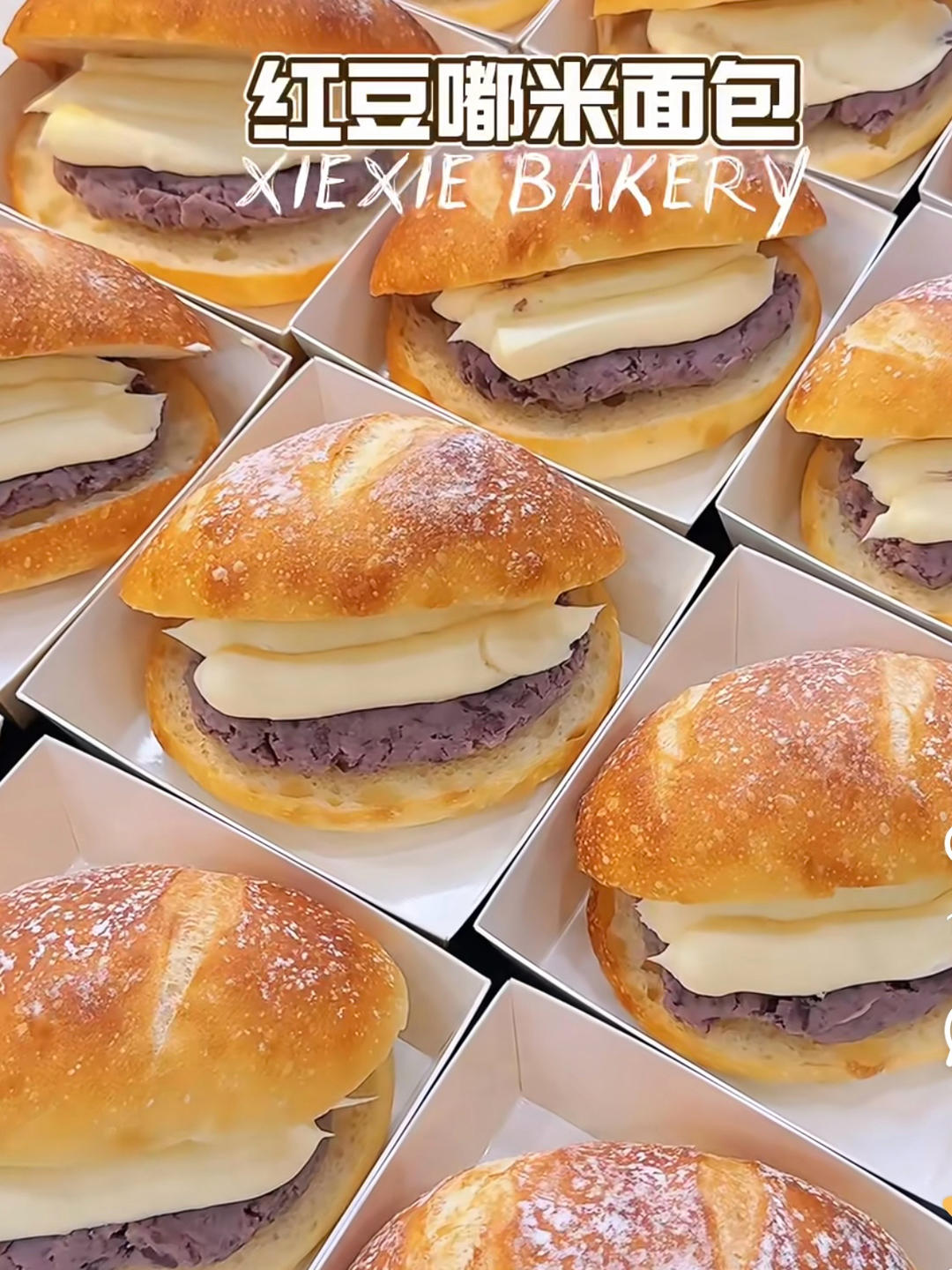 红豆乳酪嘟米包
