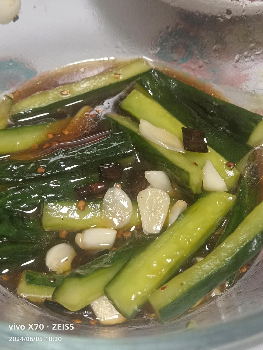 酸辣黄瓜条(酸脆爽口)吃了停不下来