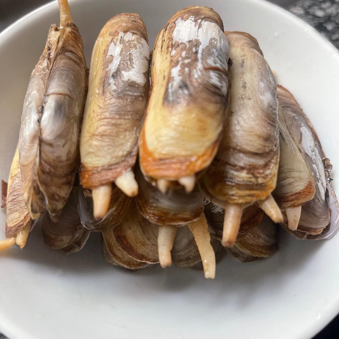 🔥原味白灼蛏子的做法