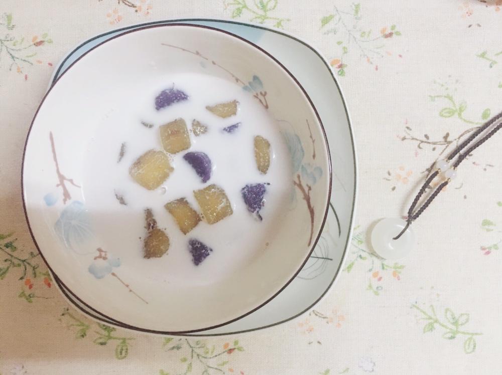双色芋圆奶茶•简单易上手的健康饮品