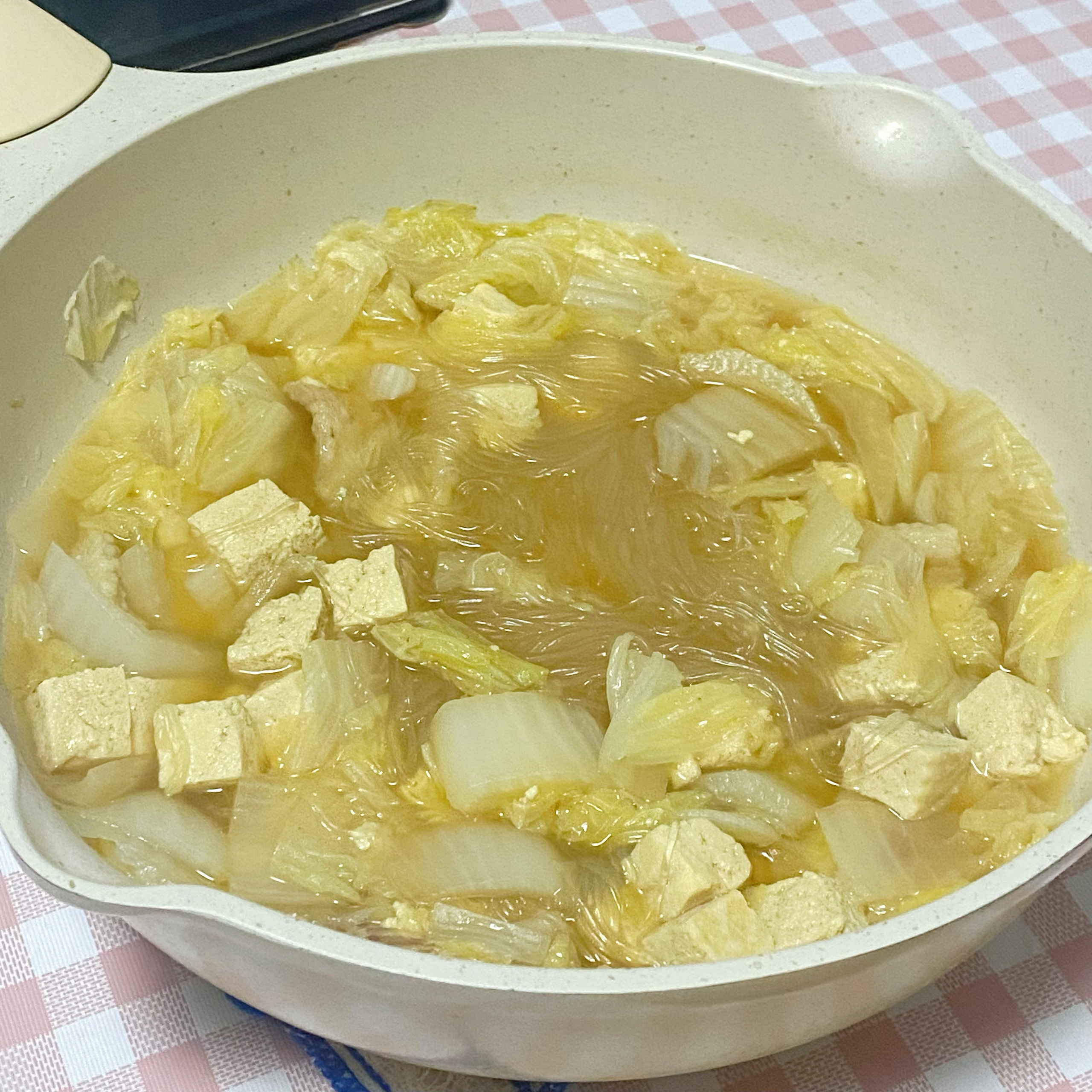 白菜粉丝豆腐汤