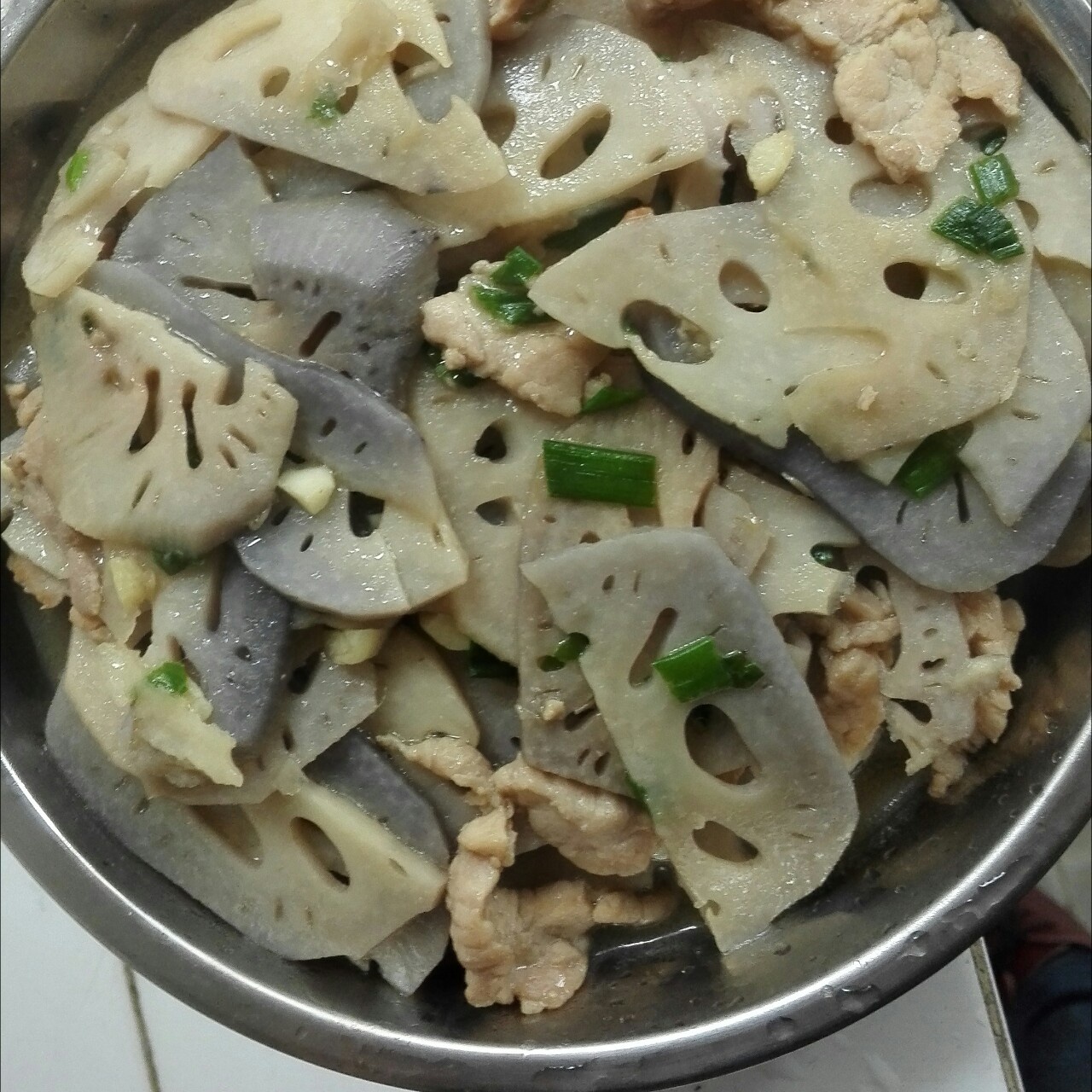 莲藕炒肉片
