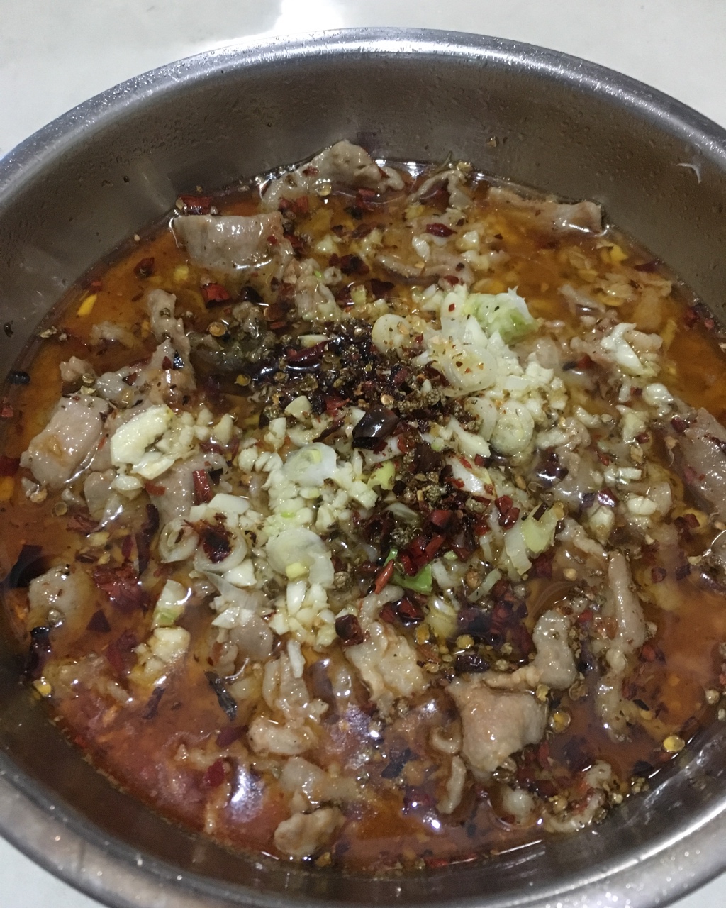 经典川菜水煮肉片的做法
