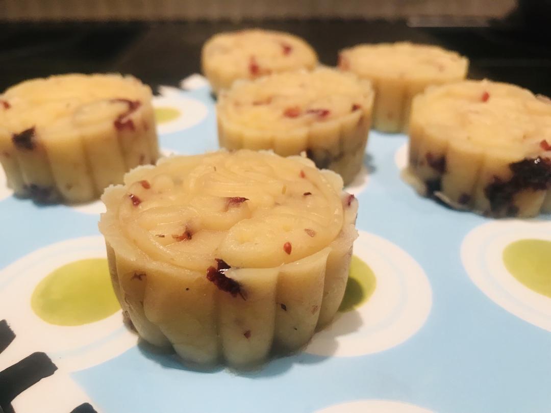 蔓越莓绿豆糕