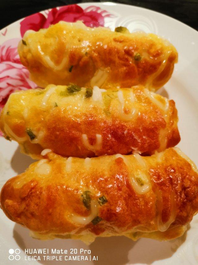香葱芝士肉松面包