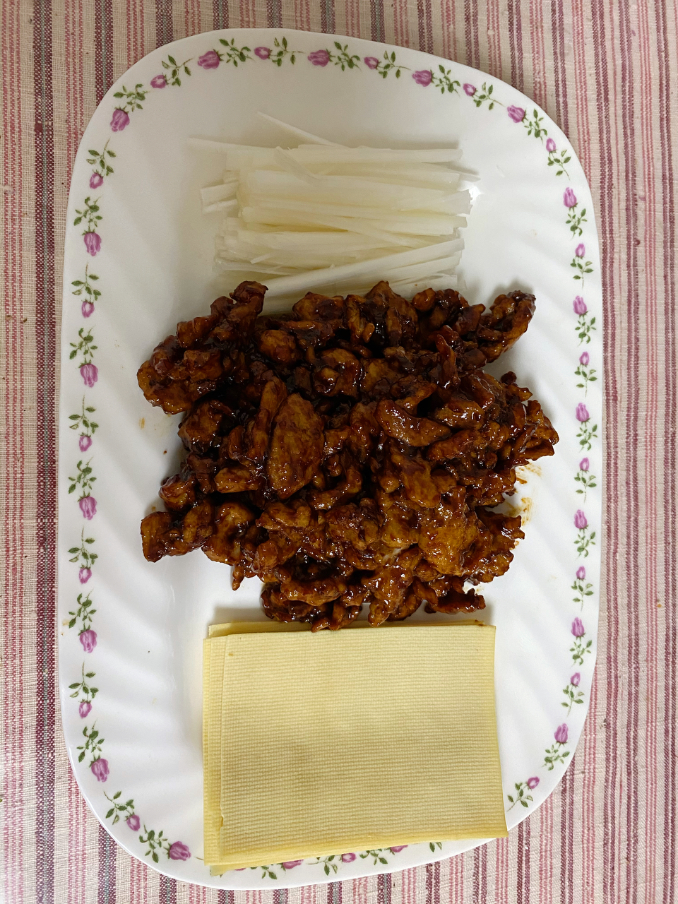 传统做法 京酱肉丝