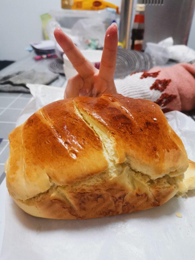 低筋面粉版奥地利小胡的奶香面包