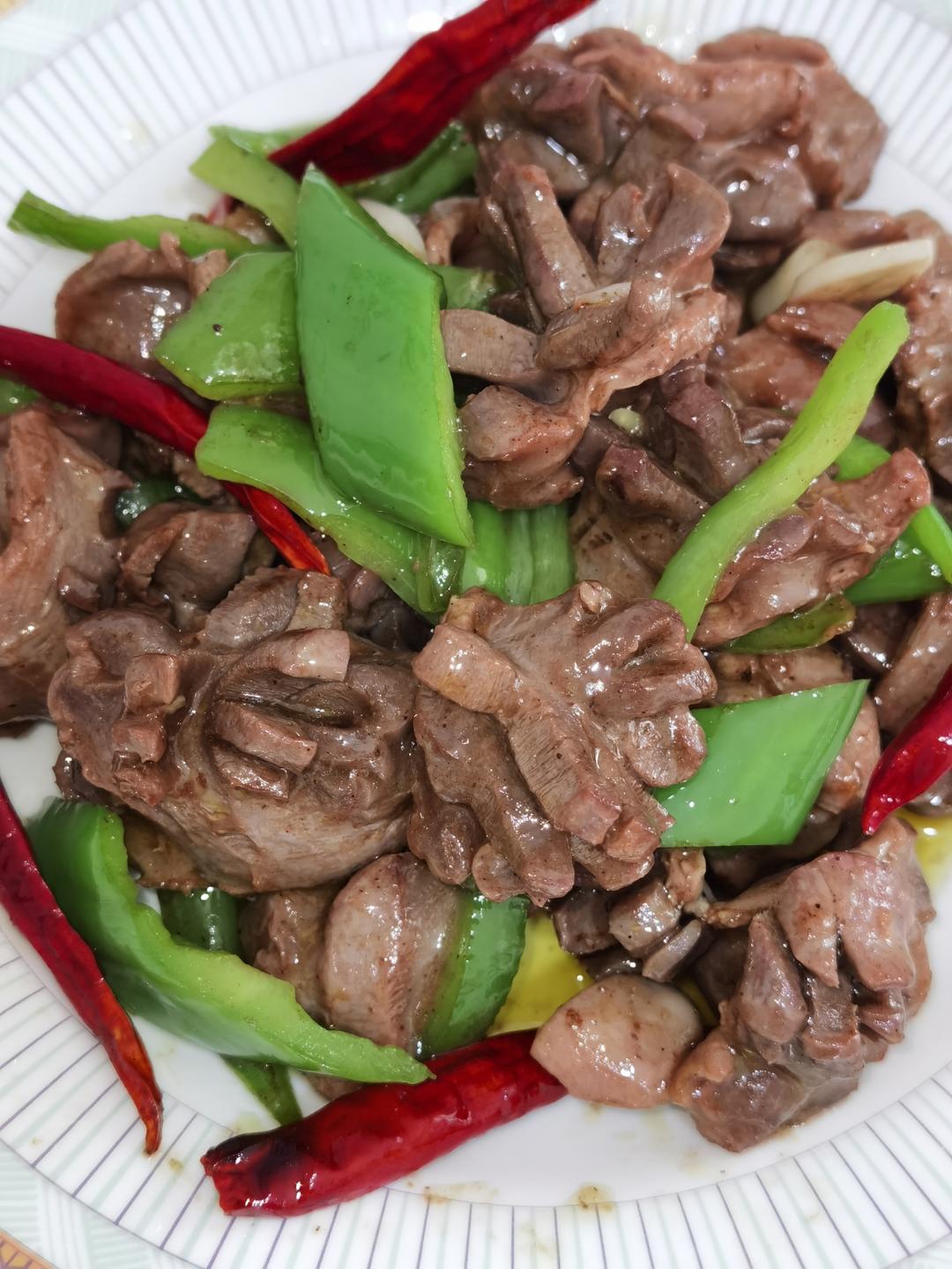 下饭菜•爆炒鸡胗花