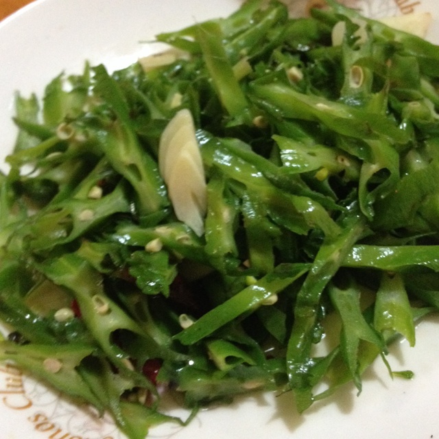清炒四角豆