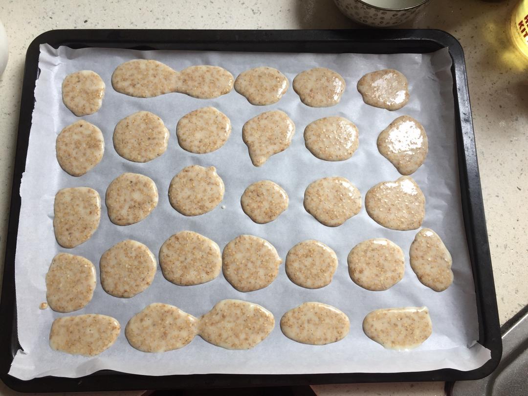 芝麻薄脆蛋白饼干