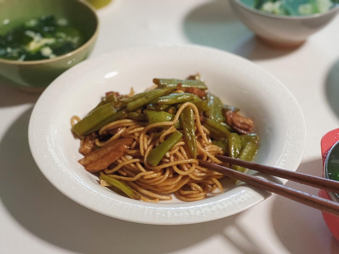 四季豆焖面，0失败的做法