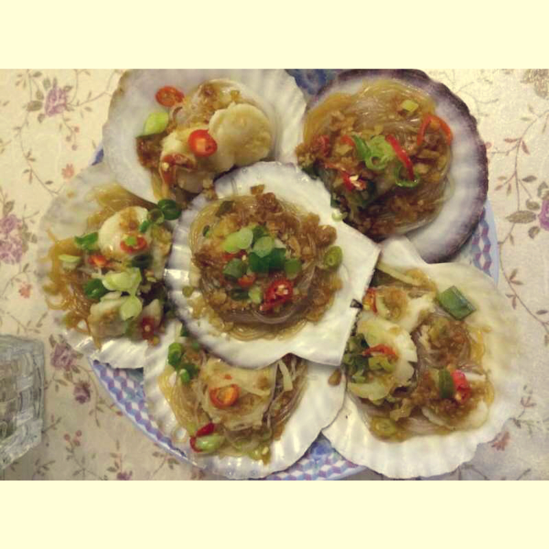 蒜蓉粉丝蒸扇贝