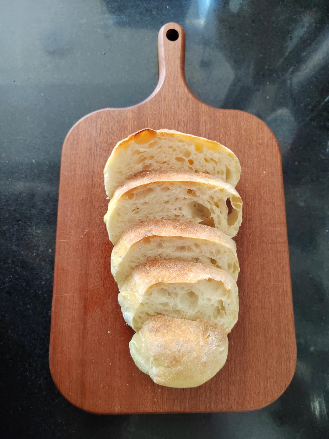 外脆内软不用揉面的乡村面包